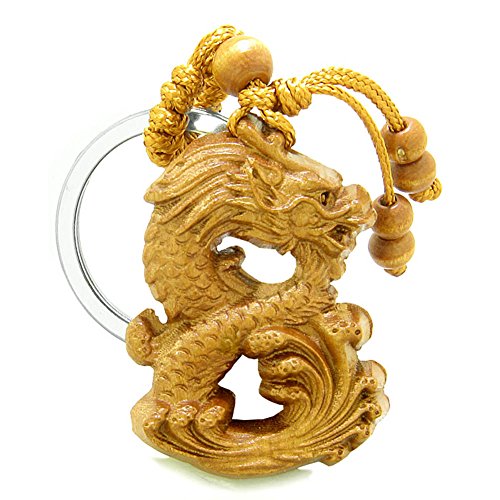 Amulet Brave And Magical Dragon Good Luck Charm Protection Powers Feng Shui Keychain Blessing #TOP16