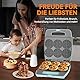 Baker’s Friend Multi Mini Waffeleisen Rund, Mini Waffle Maker, Backen 6 x 8 cm kleine Waffeln, Ausgezeichnete Wahl für Frühstück, Brunch, Partys für Veranstaltungen, Aqua