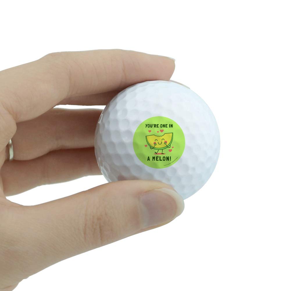 GRAPHICS & MORE You're One in a Melon Million Funny Humor Novelty Golf Balls 3 Pack