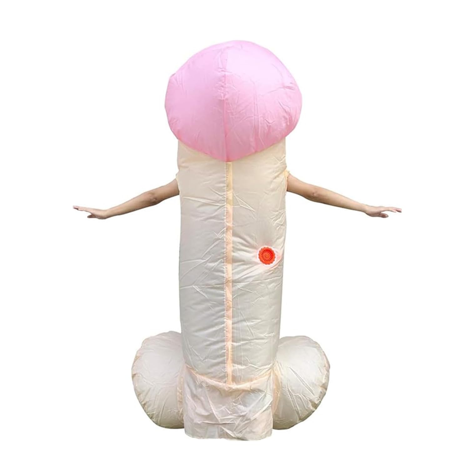 Costume gonfiabile per adulti, costumi di Halloween rosa, costume gonfiabile in un unico pezzo, vestiti divertenti per l'addio al celibato di Halloween