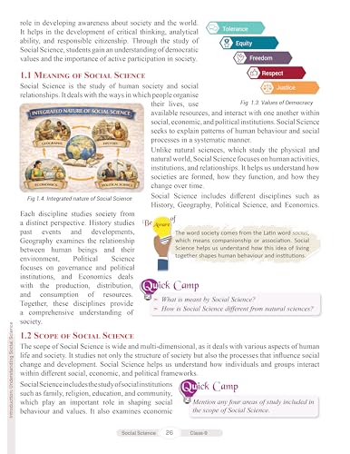 Image of Full Marks Discover Social Science Part-1 Textbook for Class 9 | Based on New NCERT Syllabus | Aligned with NEP 2020 & NCF-SE 2023 | For 2027 Examination