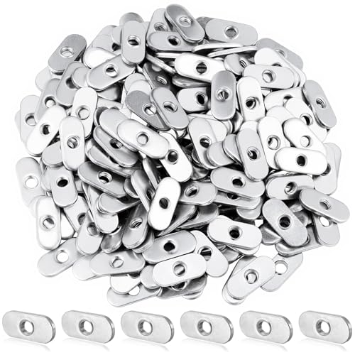 Image of 200 Pcs M6 x 1.0 Centered Slide-in T-Nuts for 10 Series T-Slot Aluminum Extrusion Zinc Plated Carbon Steel T-Track Nuts for CNC Machine, 3D Printer, Workbench Accessories