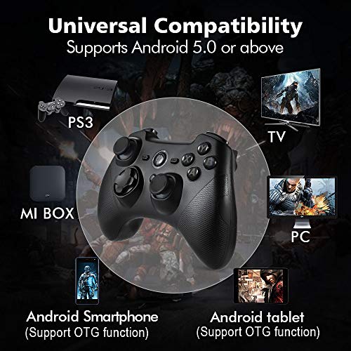 EasySMX Joystick, Controller Wireless PS3 PC, ESM-9101 Gamepad Wireless 2.4G, Joypad del Dual Shock, Turbo per PS3 / Telefono Android o Tablet/PC/TV o TV Box