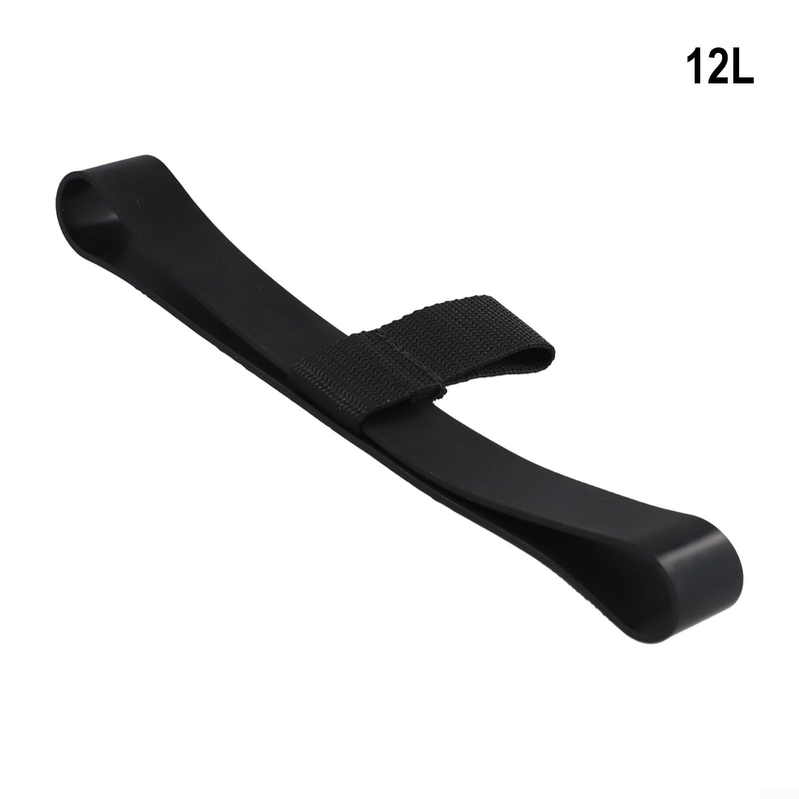 Bandas elásticas de retención de manguera de tanque de buceo, goma+material de nailon (12L negro1)