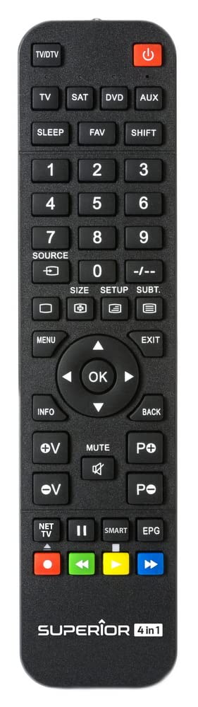 Re-Flix Superior Light 4-in-1 Remote Control for TV Sharp LC-32LE144E