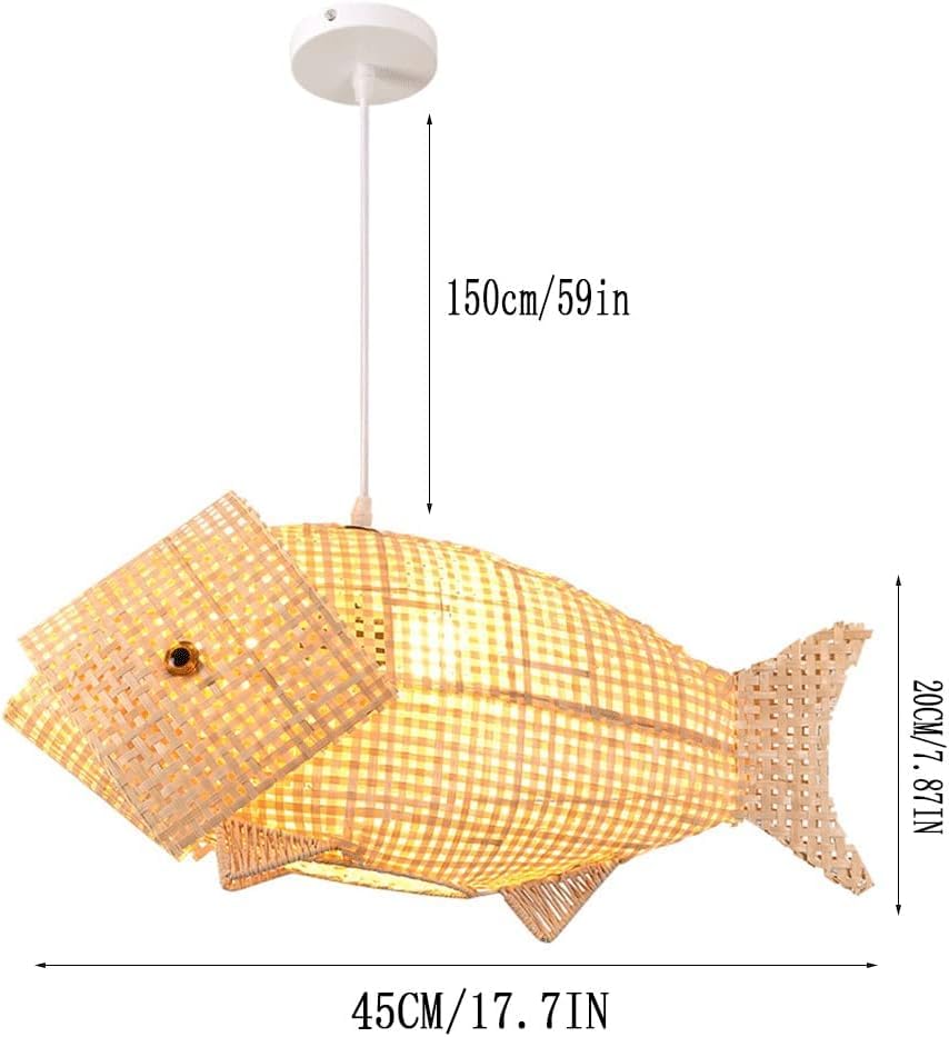 Fish-shaped lantern suspendue pour ambiance de chalet côtier