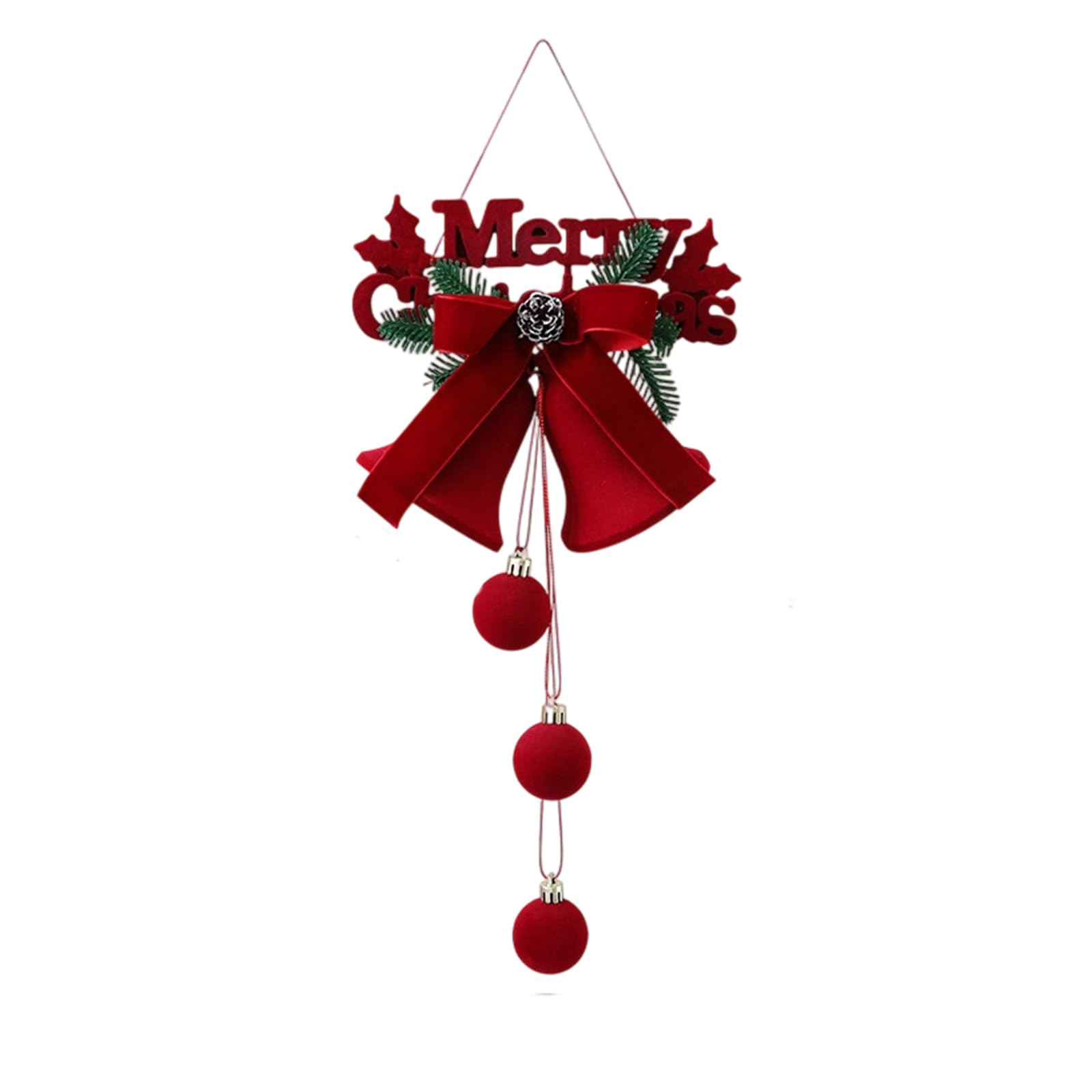 Zbiianxer F Christmas Ball Ornament Nordic Bells Hanging Pendant Christmas Tree Decorations Or Indoor Outdoor Decoration Nordic Bells Ornament
