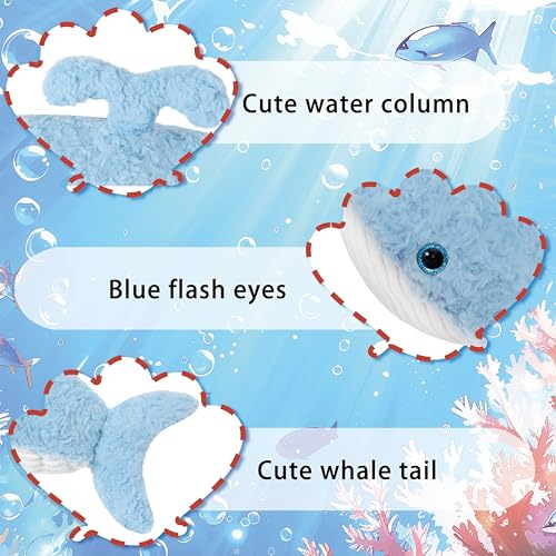 Image of Niuniu Daddy 23 inch 3.3 Pound Weighted Stuffed Animals Whale for Kids Adults, Whale Weighted Plushies Toy, Cute Body Pillow for Sleeping, Ocean Series Huggable Gift for Everyday Comfort