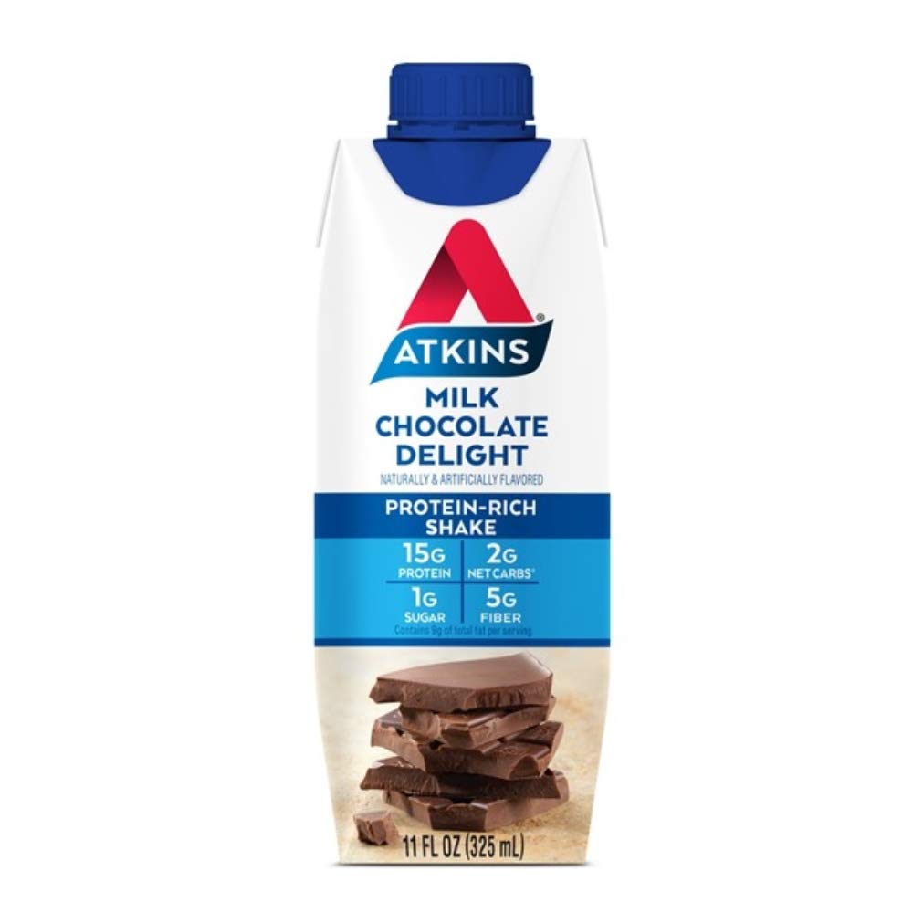 Atkins Gluten Free ProteinRich Shake, Milk Chocolate Delight, Keto