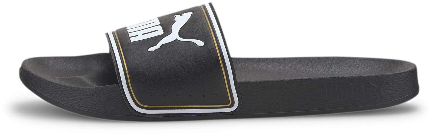 PUMAMen's Leadcat Beach & Pool Shoes, Black, Medium