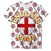 Generisch Elegant Printed Relaxed Short Sleeve Crew Neck Tee for Everyday Casual Wear, White, XXL #2