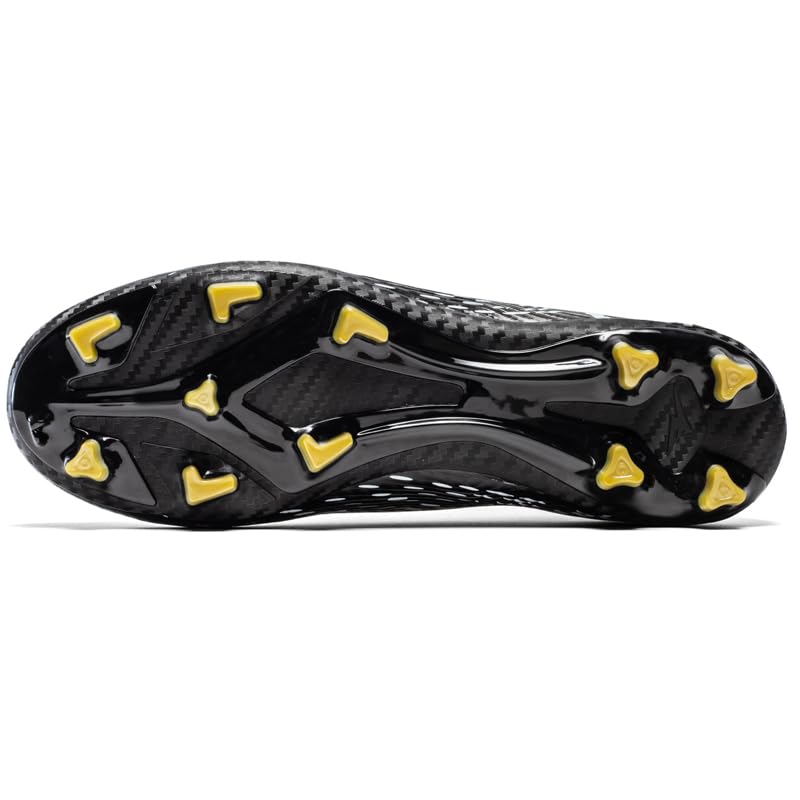 Soccer Cleats, High Top Athletic Shoes, Professional Training Spikes, Pink, Non-Slip Rubber Sole3