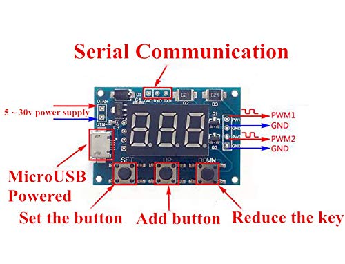CentIoT - NE555 2 CH Channel Dual Way Micro Usb - Pulse Frequency
