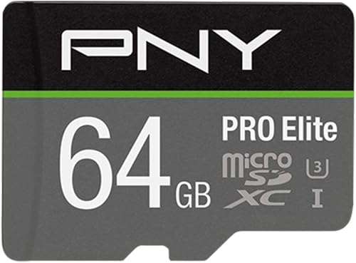 PNY 64GB Pro Elite U3 V30 A1 microSDXC Tarjeta de Memoria Flash