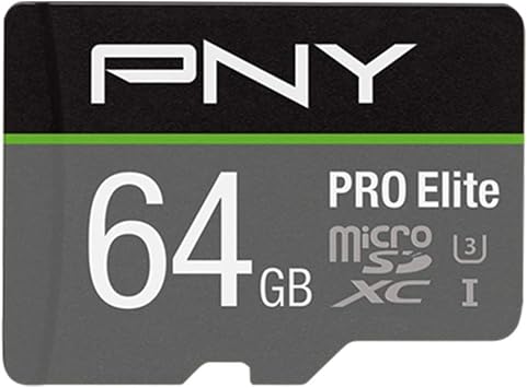PNY Pro Elite microSDXC card 64GB Class 10 UHS-I U3 100MB/s A1 V30