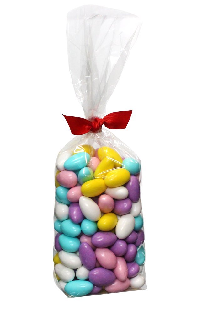Rita Farhi Pastel Sugar Coated Almond Dragees Luxury Gift Bag - 500g - Assorted Colours Sugar Almond Sweets