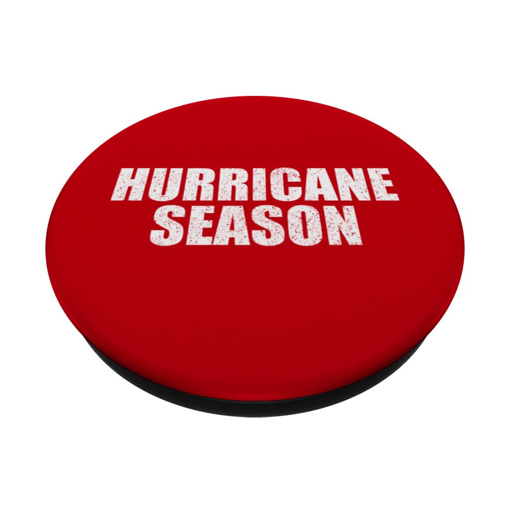 Hurricane Season Weather Station Retro PopSockets Swappable PopGrip, Black - Image 2