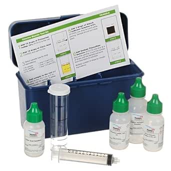 Thomas TK1181-Z Chlorine Dioxide Test Kit, 1 Drop = 50 ppm ClO2/10 mL ...