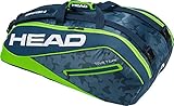 HEAD Tour Team 9R Supercombi Tennisschlägertasche, Marineblau/Grün, Einheitsgröße