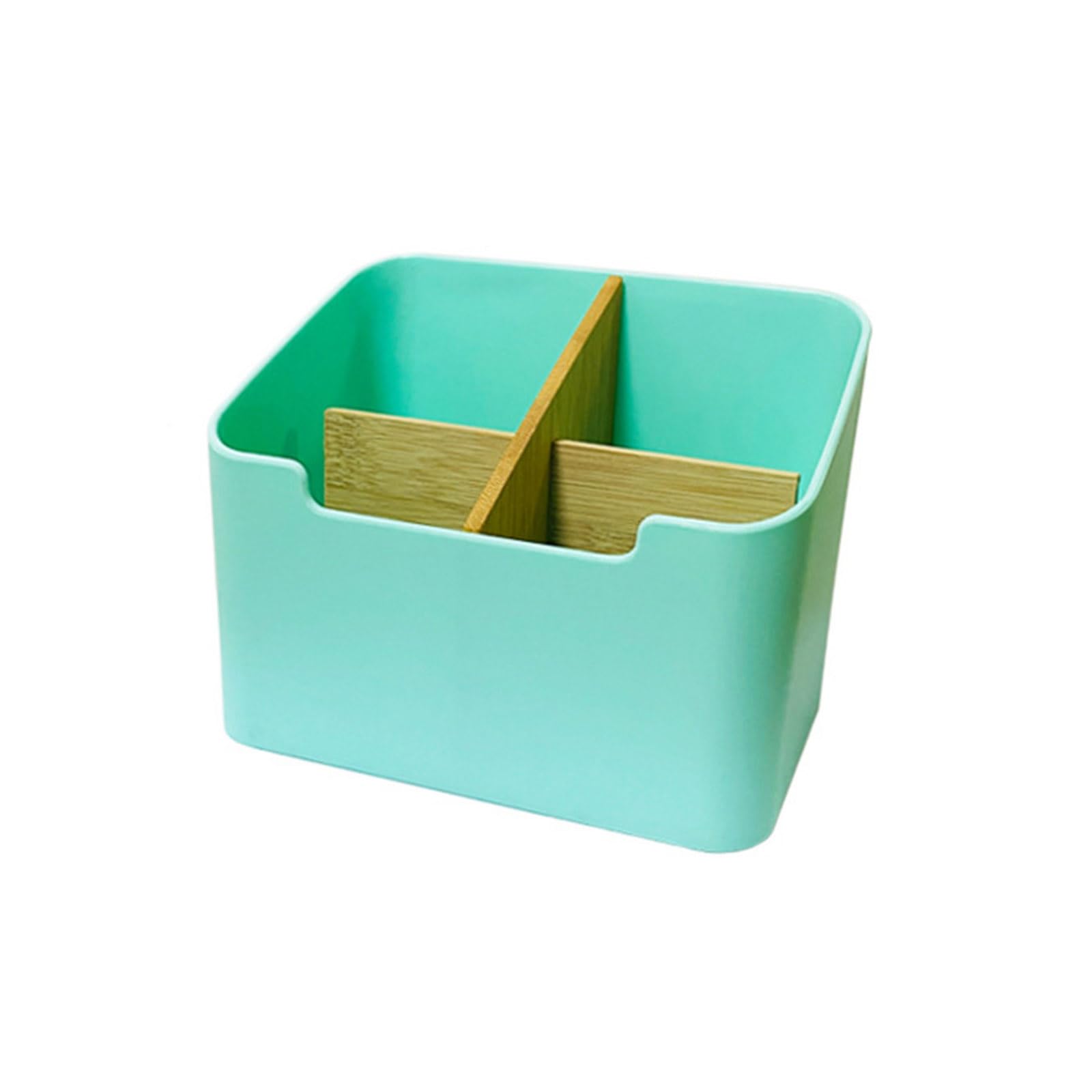 Woedpez Multifunctional Design Desktop Organizers Box with Divided Compartments for Home School Sturdy Storage Desk Accessories Holder