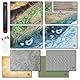 DND Map D&D 5E Grid 4Mat 8Scenarios w/Dry-Erase Pens&AOE Spell Template 23x33Double-Side Dungeons and Dragons Starter Set Matt Gift for TTRPG BattleGames Pathfinder Players DM Accessory
