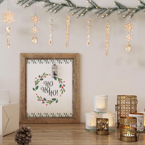 Image of Crystal Ornaments for Christmas Tree Winter Wonderland Decorations