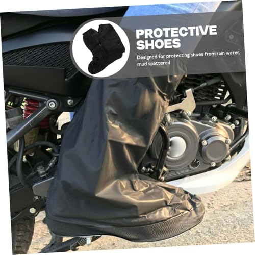 Cubiertas para zapatos impermeables KESYOO, 1 par, para hombre y mujer, cubrebotas antideslizantes para actividades al aire libre, ligeras y portátiles, protección contra lluvia, camping, senderismo y ciclismo miniatura 3