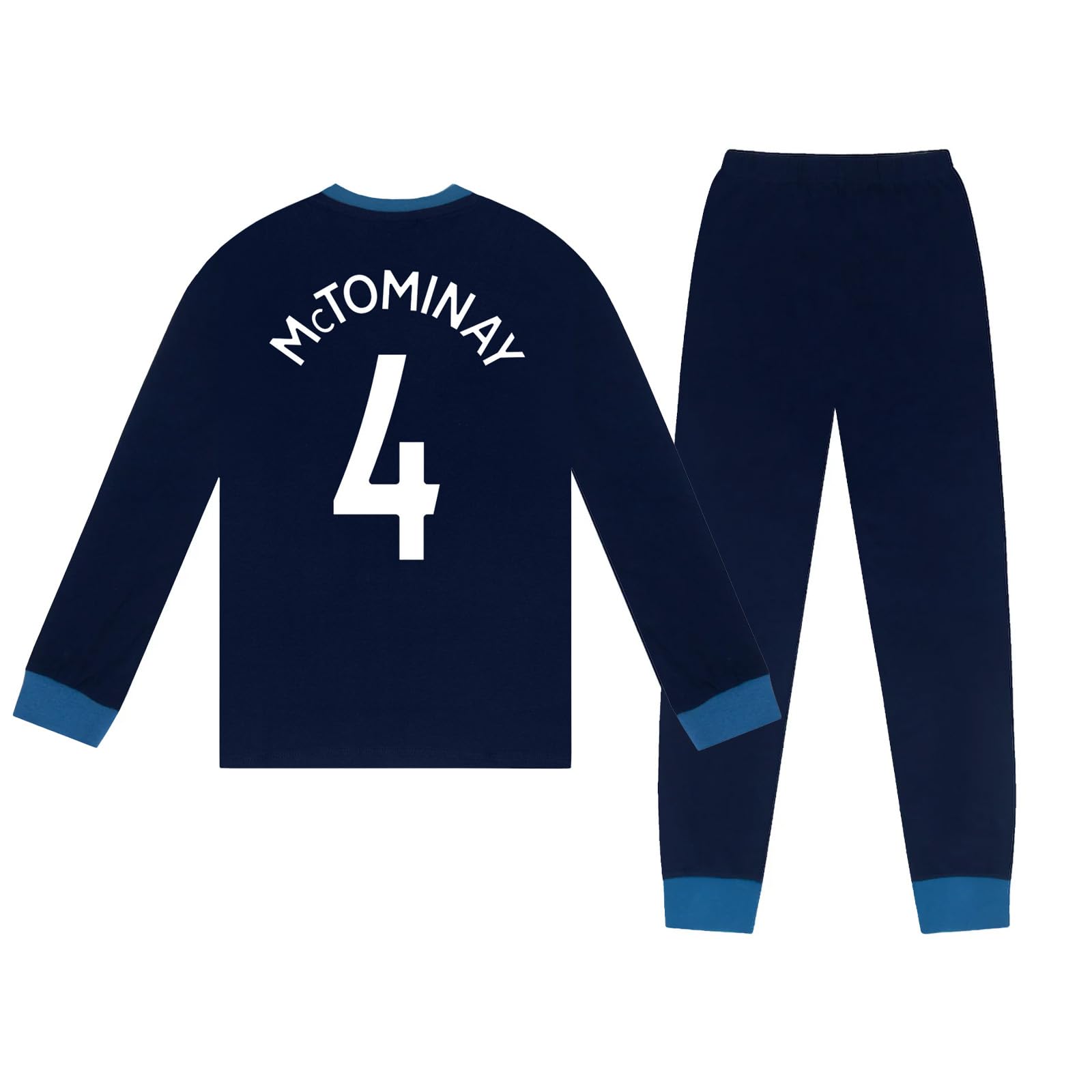 Scottish FA Scotland Boys McTominay 4 Long Sublimation Pyjamas Navy 9-10 Years