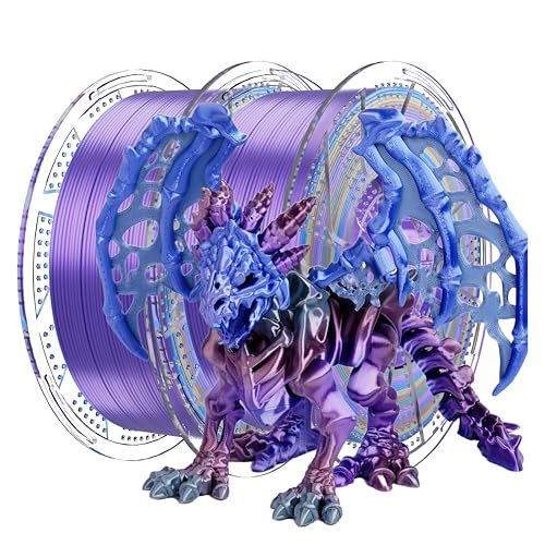 Conjure Silk PLA Filament 1.75mm, Dual Color Rainbow,2kg Universe Series