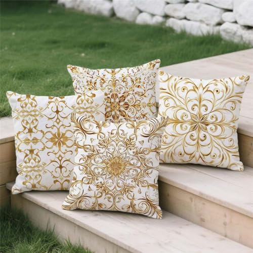 Housse coussin de jardin 70x70 déhoussable grand format avec zip invisible - 4