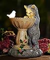 Nacome Solar Cat Garden Decor: Outdoor Statues Ornaments for Outside Decorations Yard Art Lawn Porch Patio Balcony - Christmas Birthday Gifts Choice for Mom Grandma Women Lover
