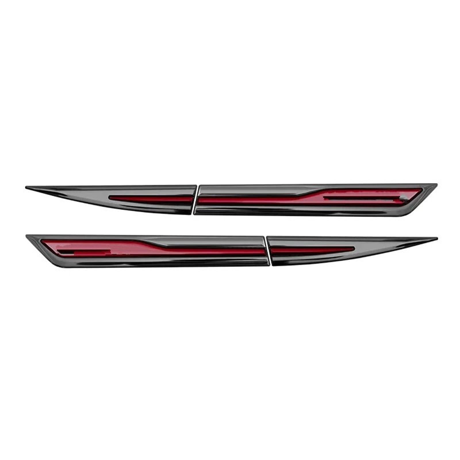 Air Side Vent Trim Badge Decals Trim Styling Fit for Seat Ibiza 6l 6j 6f 6k Car Side Wing Fender Decals(Red)