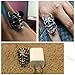 EVBEA The Ring Mask Japanese Cool Hannya Devil Statement Rings for Men(8)