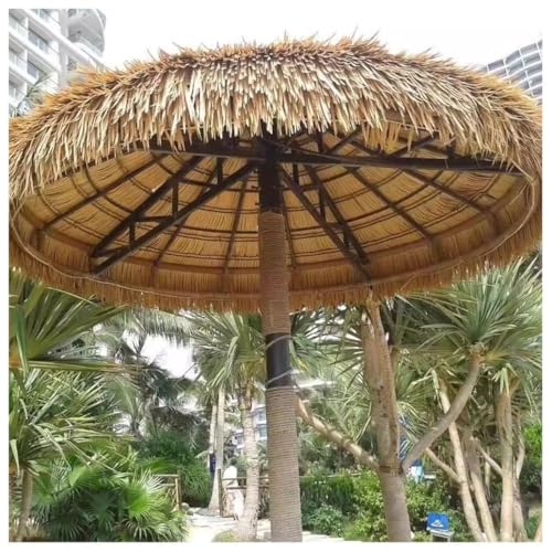 Techo decorativo de gazebo con paja de imitación de plástico resistente de 0.5x20m 8