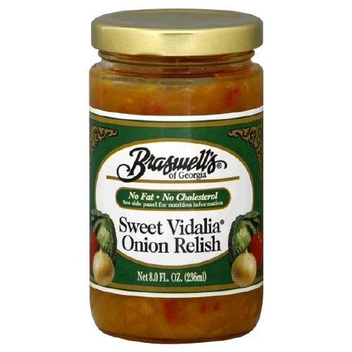 Braswell's Sweet Vidalia Onion Relish 8 OZ (Pack of 2)