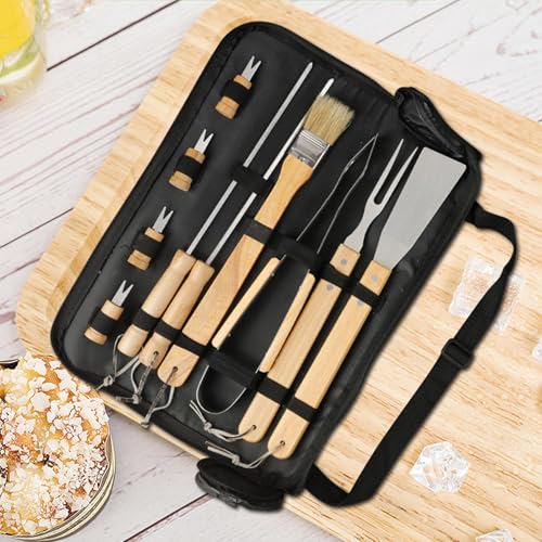 Ensemble d'accessoires de barbecue 10 pièces avec sac - 4