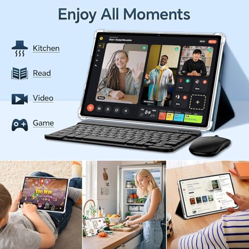 Image of M6 Android 15 Tablet, 10 inch IPS Touchscreen, Octa-Core Processor, 16GB RAM + 256GB ROM, 13MP+5MP Dual Camera, 8000mAh Battery, Dual-Band 5G WiFi