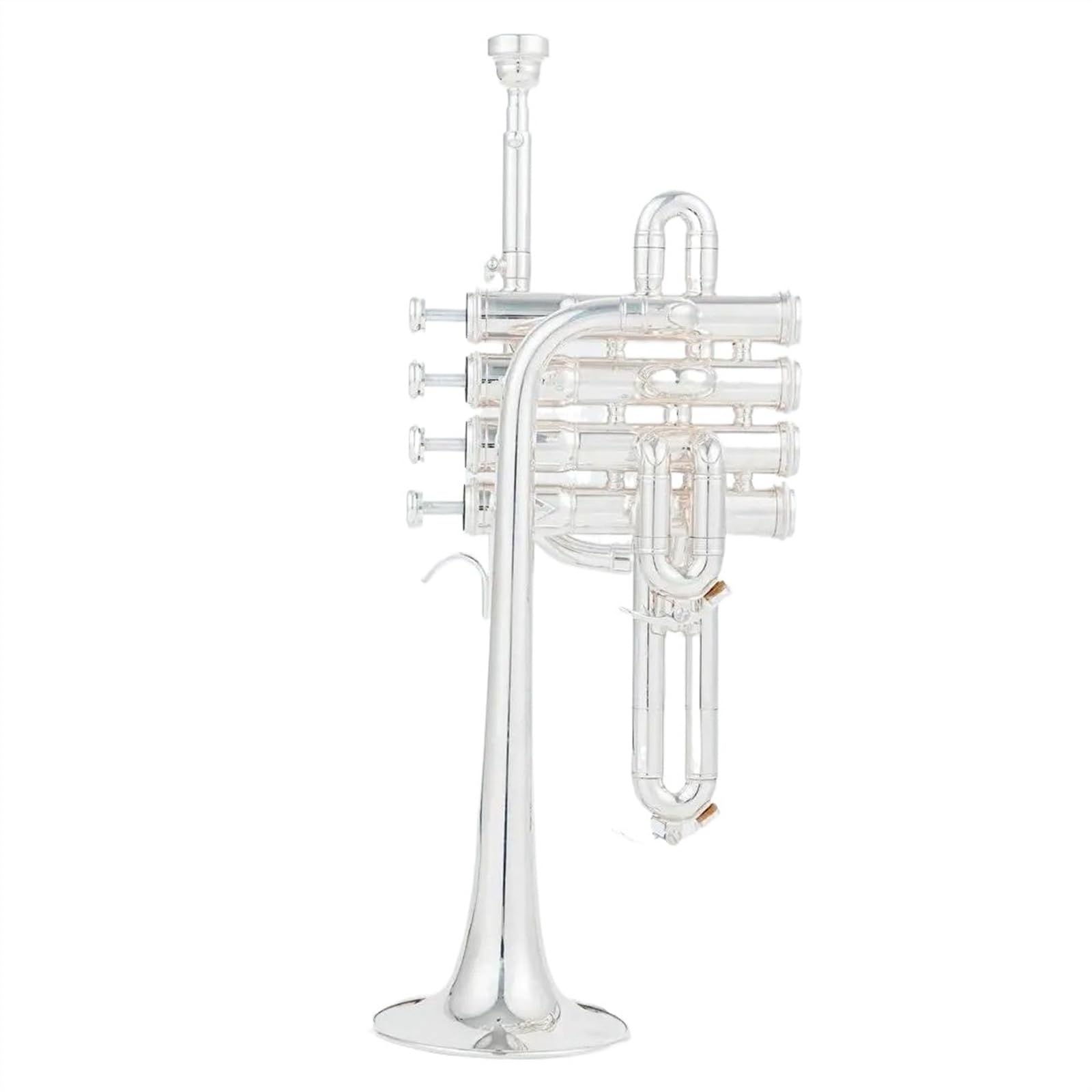 Standard Trompeten Professionelle Hohe Trompete Bb Piccolo Trompete Messing Gold Silber Lack Oberfläche Trompete Edelstahl Messing Trompete