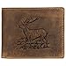 Produktbild Greenburry Geldbörse Leder mit Hirsch quer Portemonnaie Geldbeutel Vintage braun