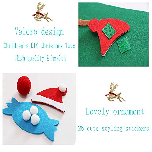 gengyouyuan voelde kerstboom Kerstmis voelde DIY decoraties Stereo cartoon 3D kerstboom boom - Afbeelding 4