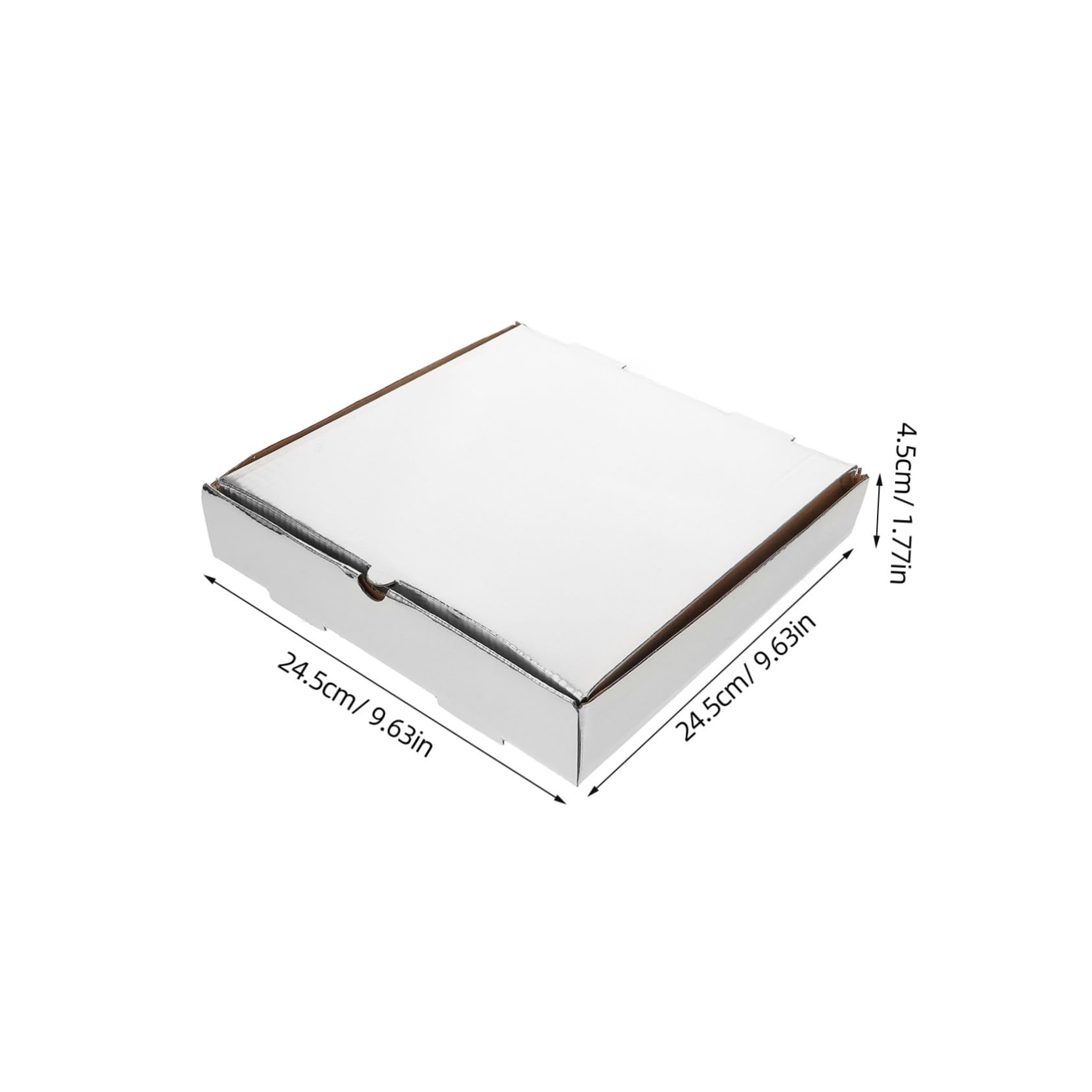 HOLIDYOYO 10pcs Pizza Box Corrugated Pizza Boxes for Takeout Insulated Paper Foil