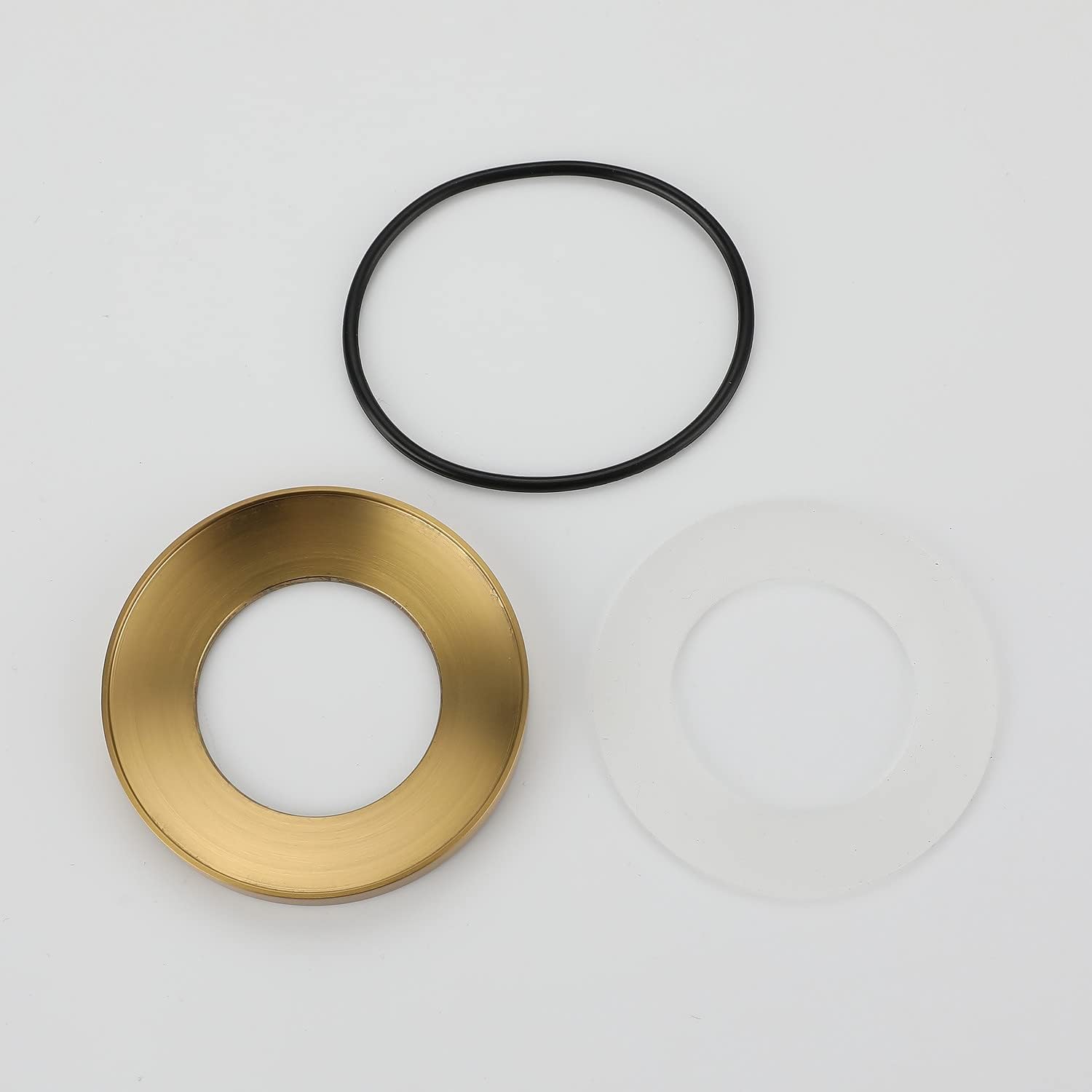 Solid Metal Bathroom Mounting Ring for Glass Vessel Sink Brushed Golden