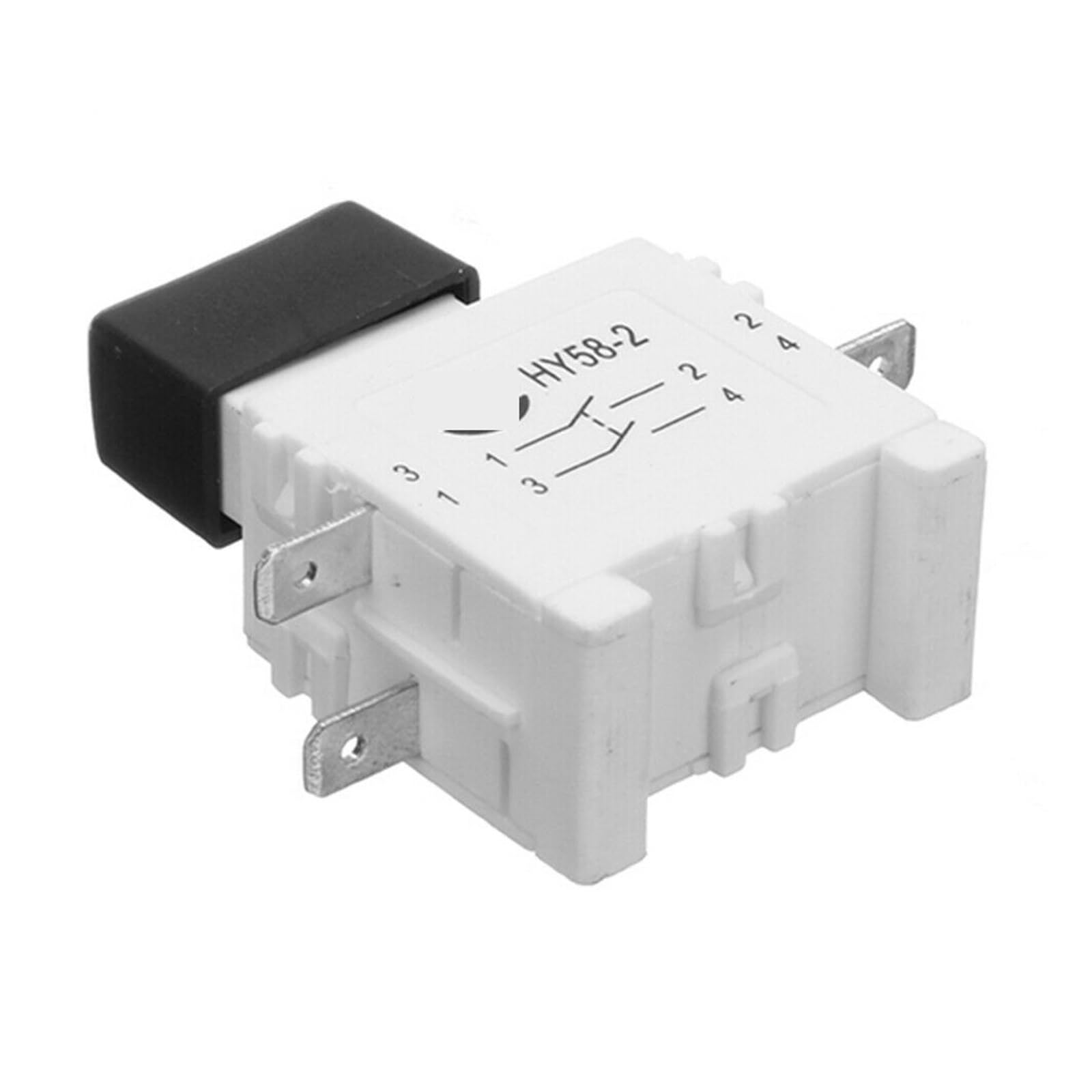 Interruptor de gatillo pulsador for Herramienta eléctrica HY58-2 con Freno, 16/19 A, 250/127 V, 4 Pines, Paquete de 2