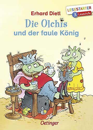 Bild: Die Olchis und der faule K�nig: Lesestarter. 3. Lesestufe. Lustiges Kinderbuch zum Lesen lernen mit der beliebten Reihe f�r Erstleser ab 8 Jahren f�r 10,00 EUR bei amazon.de