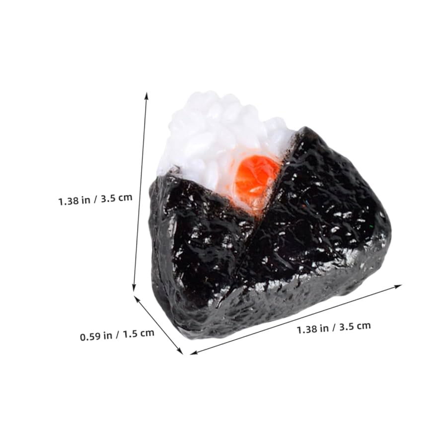 Amazon.co.jp: ORFOFE 5個 寿司おにぎり triangle cute onigiri