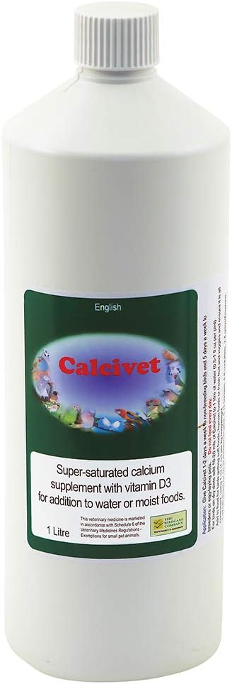 Garden Feathers Calcivet - 1L - Liquid Calcium & D3 Bird Supplement