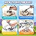 Eaglestone Dinsoaur Easter Eggs Toys for Kids, 163 PCS Building Blocks Set,Excavation Dino Egg for Easter Basket Stuffers/Fillers, Educational STEM Science Kit Toy for Boys and Girls 6 7 8 9 10