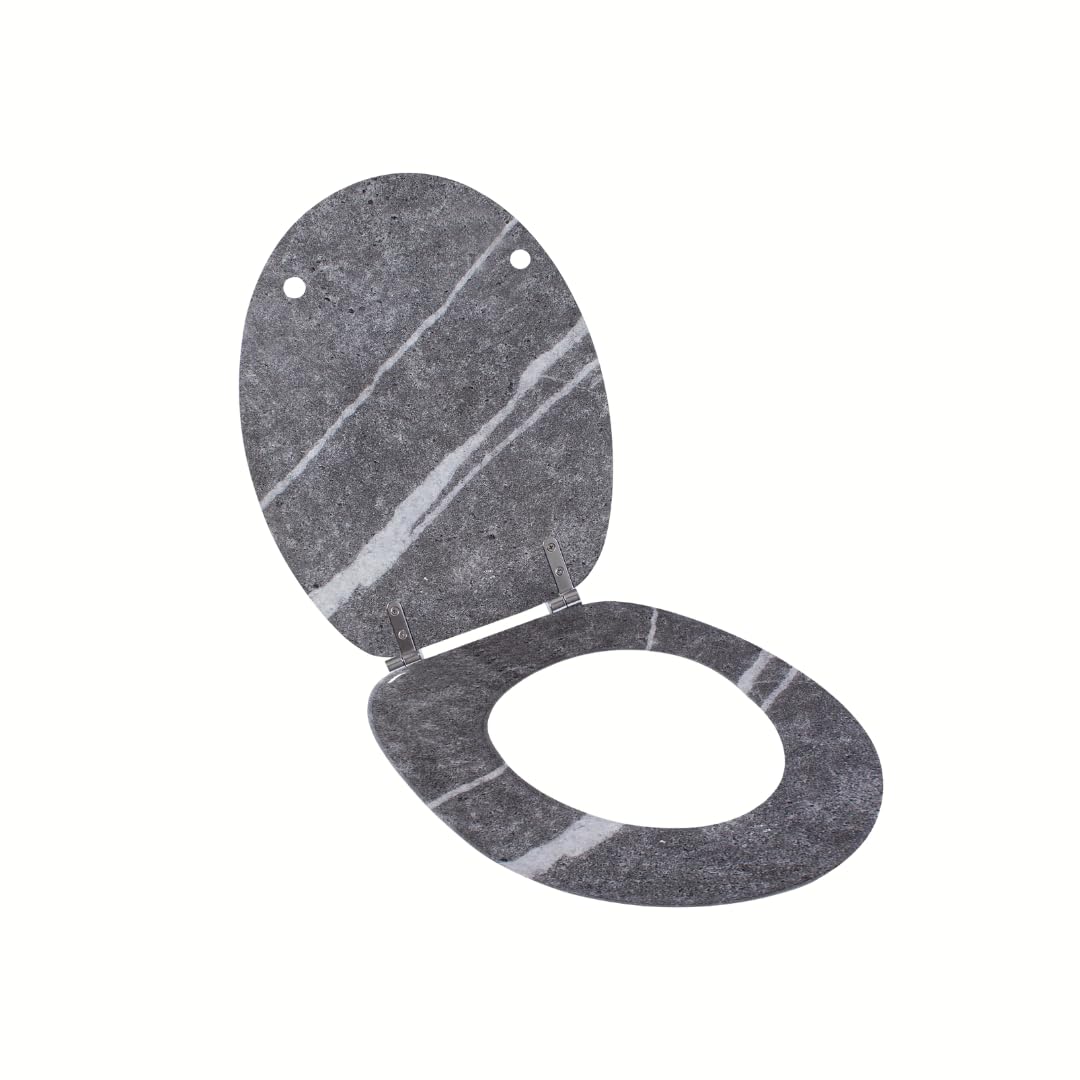 Wirquin 20720370 Sedile WC Woody, grigio