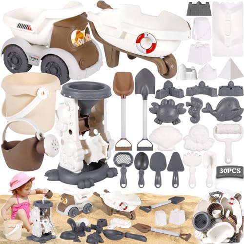 ZLPBAO Jeux de Plage 30 Pièces Jouets de Plage pour Enfants Filet...