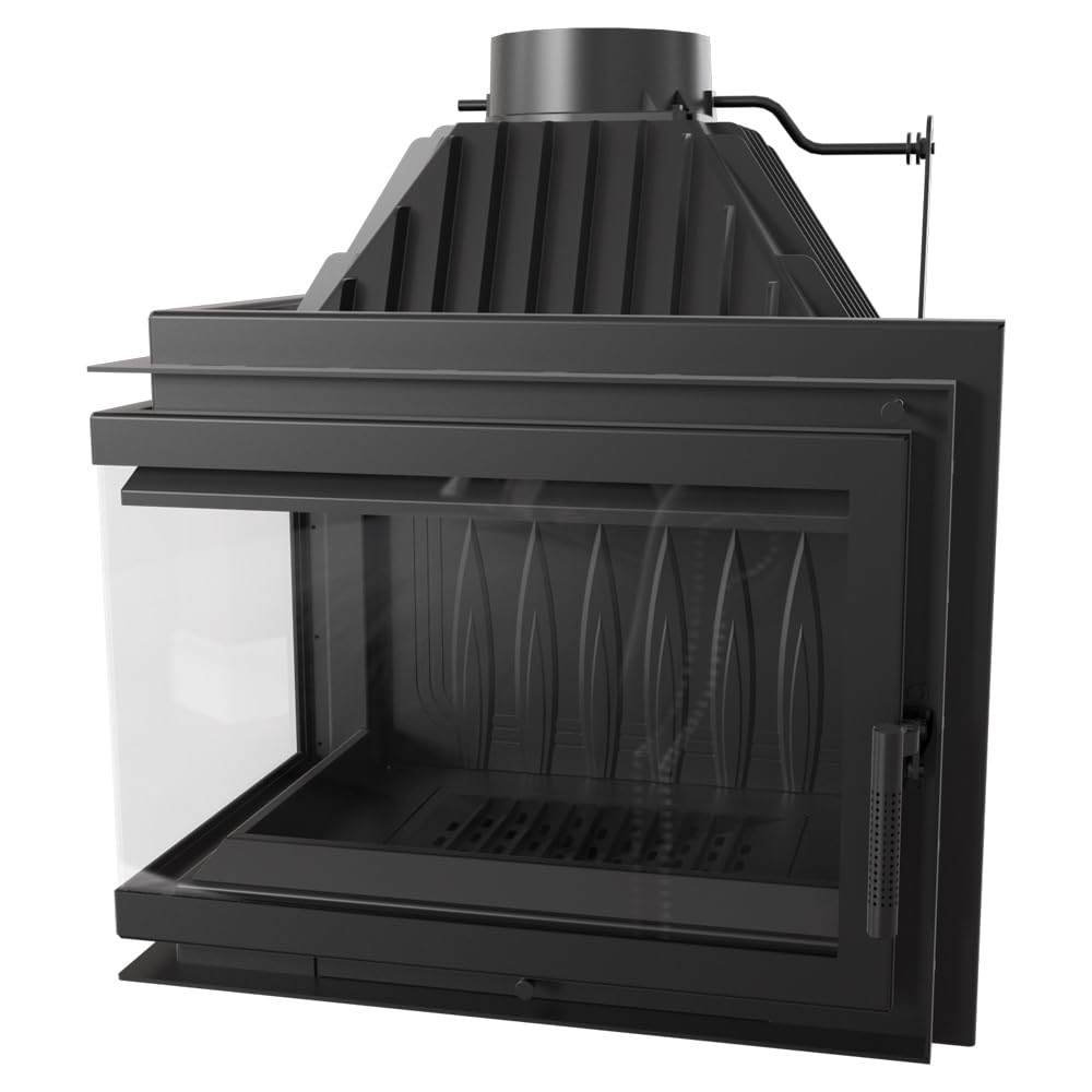 KRATKI Kamineinsatz Gusseisen Simple Links 15 kW Ø 200
